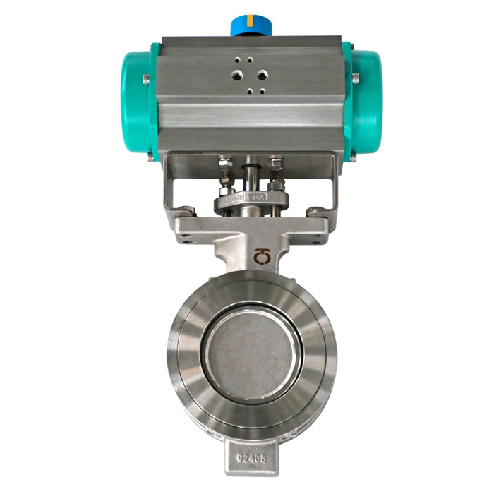 氣動不銹鋼對夾式雙偏心蝶閥